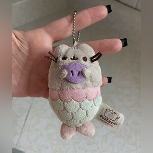 2017 Gund Pusheen Cat MERMAID Series 6 Magical Kitties Plush Bag Charm Keychain